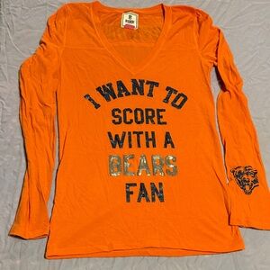 5th & Ocean Bears 🐻 Orange Long Sleeve Tee small